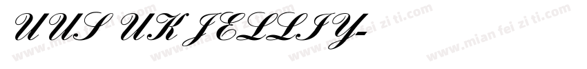 UUS UK JELLIY字体转换